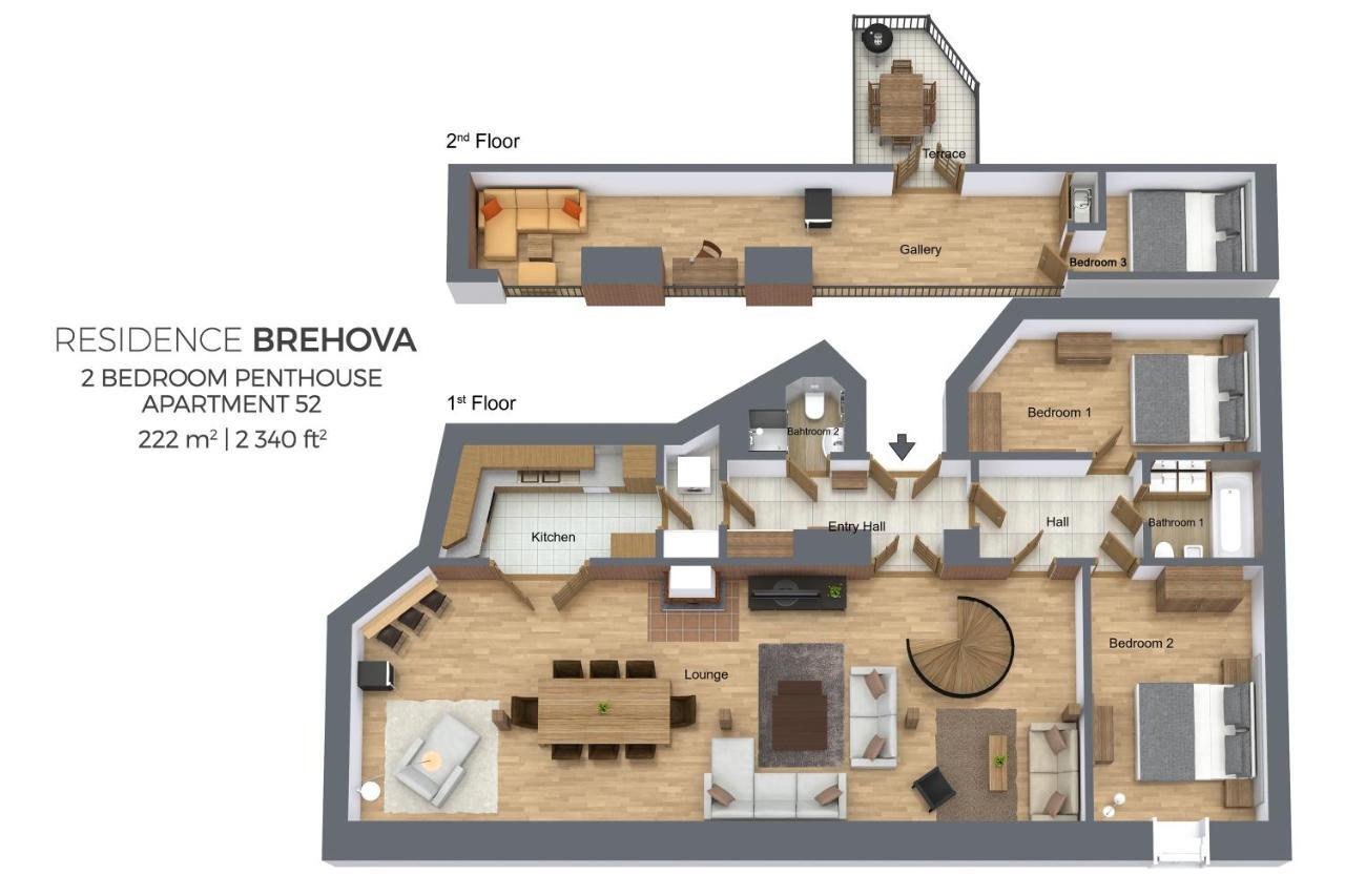 פראג Residence Brehova חדר תמונה